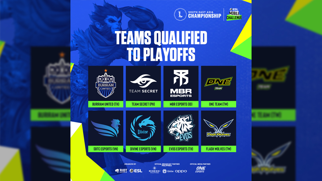 Team Secret, pasok sa playoffs ng Wild Rift SEA Championship 2021 Wild Rift SEA Championship 2021 Qualified Teams