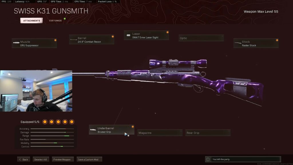 Ang pinakamalupet na sniper loadout sa Warzone, ayon kay Symfuhny Symfuhny Swiss K31 loadout