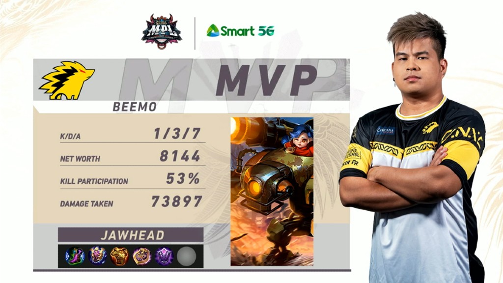ONIC PH tinapos ang win streak ng Blacklist MLBB ONIC PH Beemo MVP