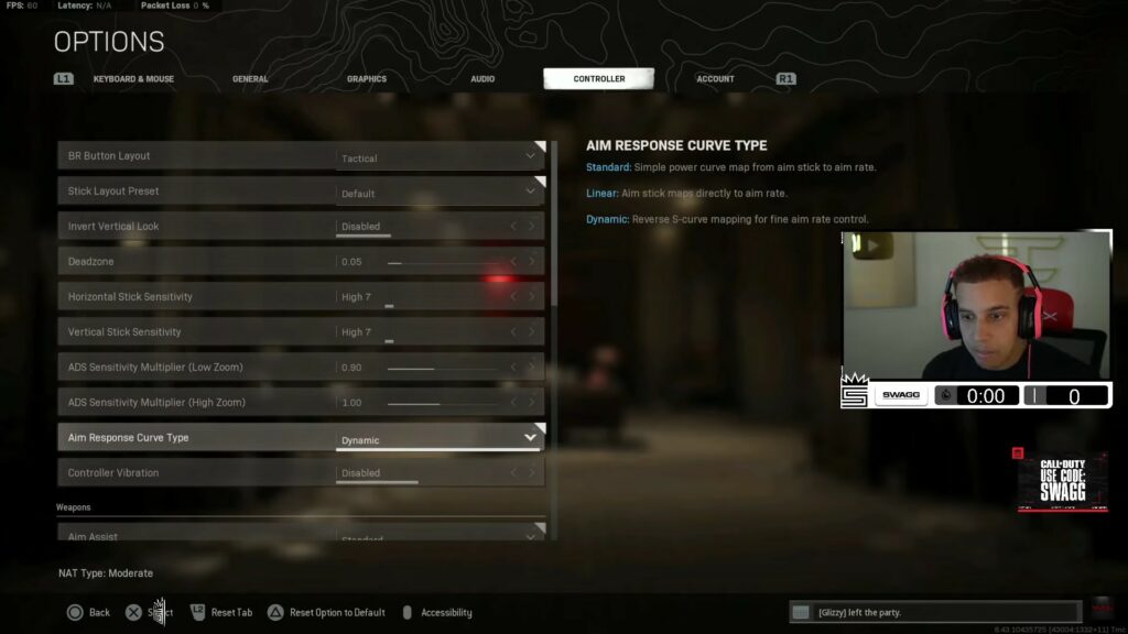 Warzone settings ni Swagg FOV, graphics, controller, stick sensitivity