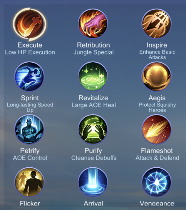 Battle Spells sa MLBB: Paano gumagana ang Revitalize, Aegis, Petrify at Purify?