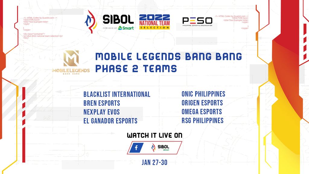 SIBOL MLBB phase 2 qualifier: Schedule, teams, scores, at saan mapapanood | ONE Esports Philippines