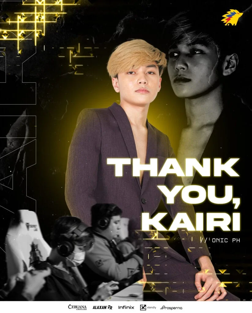 Matapos ang 3 seasons, Kairi kakalas na mula sa ONIC PH