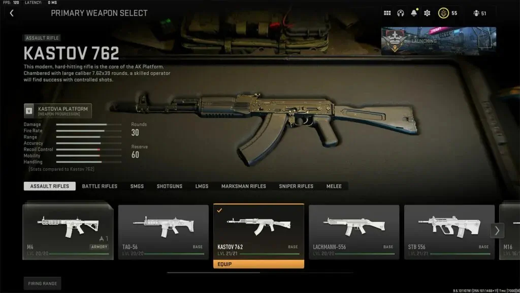 Warzone 2.0 best guns na maari mong i-level up COD Warzone 2.0 Kastov 762