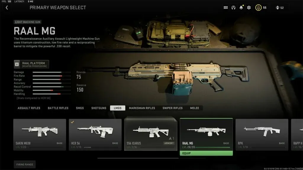 Warzone 2.0 best guns na maari mong i-level up COD Warzone 2.0 RAAL MG