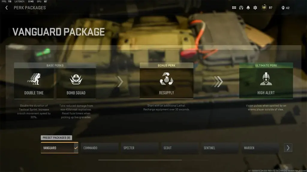 Best perk package sa Warzone 2.0 COD Warzone 2 Vanguard perk package