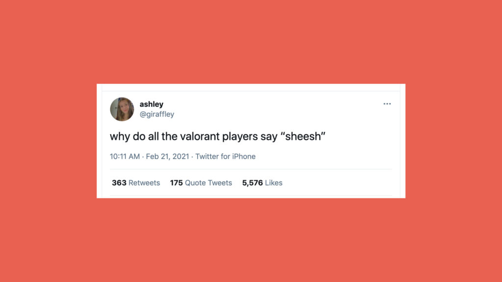 Bakit bukambibig ang ‘sheesh’ sa Valorant Sheesh tweet