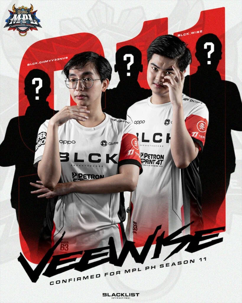 V33Wise kumpirmadong maglalaro para sa Blacklist ngayong MPL PH Season 11