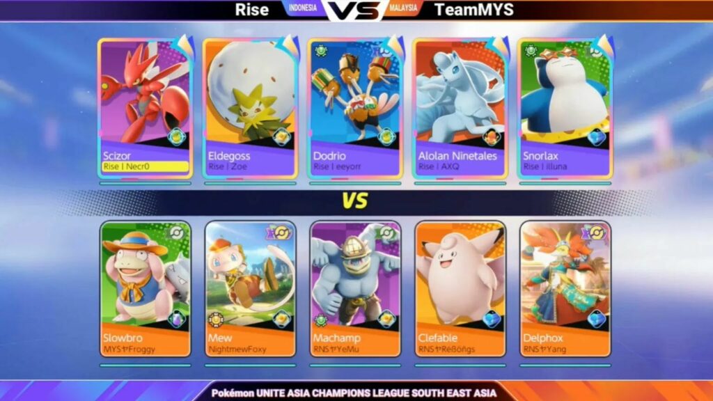 Heto ang pagkontrol na ginawa ng MYS sa Rayquaza pit para lagpasan ang Rise sa Pokémon UNITE Asia Champions League 2023 Game 3 draft sa laban ng Team MYS at Rise