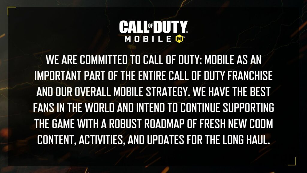 Activision, iginiit na 'committed' sila sa Call of Duty Mobile COD Activision statement