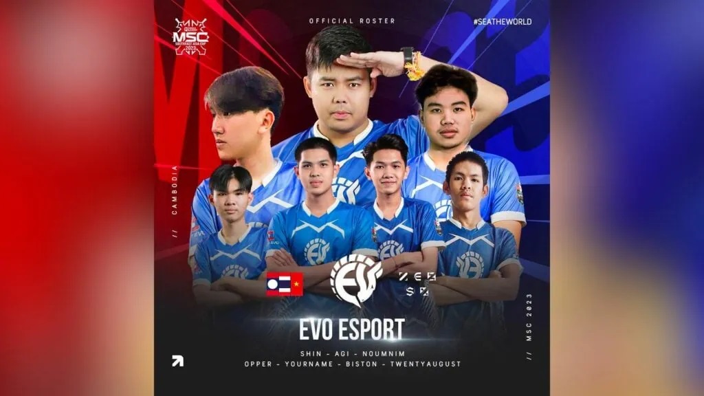 Kumpletong roster ng bawat koponan sa MSC 2023 EVO Esport MSC 2023 roster